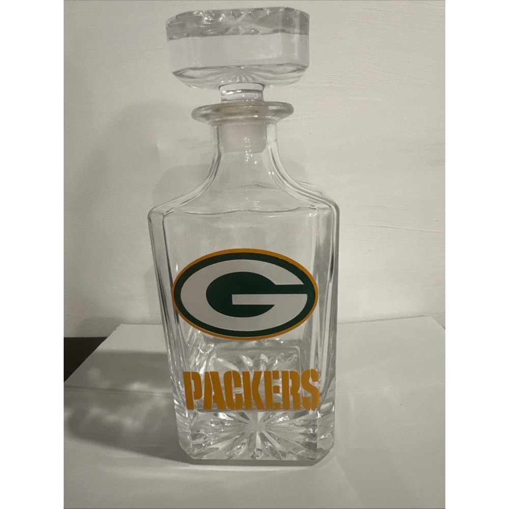 Green Bay Packers Decanter 30oz One Size NFL Football Glass Barware